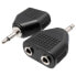 EUROCONNEX 1104 Mono-Estéreo M/F Jack splitter 3.5 mm