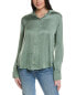 Фото #1 товара Bella Dahl Side Slit Button-Down Shirt Women's Green S