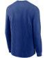 ფოტო #2 პროდუქტის Men's Royal New York Giants Primary Logo Long Sleeve T-shirt