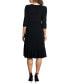 Women's Whimsy Ruffled Knee Length Wrap Dress