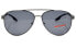 Фото #2 товара Очки PRADA Metal Aviator Sunglasses - Silver