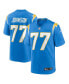 Фото #4 товара Men's Zion Johnson Powder Blue Los Angeles Chargers 2022 NFL Draft First Round Pick Game Jersey