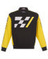 Men's Black/Yellow Ryan Blaney Advance Auto Parts Twill Driver Uniform Full-Snap Jacket