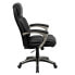 Фото #1 товара High Back Folding Black Leather Executive Swivel Chair With Arms