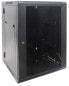 Фото #12 товара Intellinet Network Cabinet - Wall Mount (Double Section Hinged Swing Out) - 15U - Usable Depth 425mm/Width 540mm - Black - Assembled - Max 30kg - Swings out for access to back of cabinet when installed on wall - 19",Parts for wall install (eg screws/rawl plugs) not