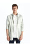 Фото #1 товара SOUTHBLUE Regular Fit Uzun Kollu Çizgili Keten Karışımlı Erkek Gömlek