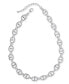 ფოტო #1 პროდუქტის Pop-Tab Link Collar Necklace, 16-1/2" + 2" extender, Created for Macy's
