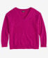 ფოტო #3 პროდუქტის Plus Size Cashmere Rib-Knit Relaxed-Shoulder Sweater, Created for Macy's