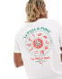 Фото #1 товара Puma Pizza back print graphic t-shirt in white