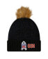 Фото #3 товара Women's Black, Navy Chicago Bears 2022 Salute To Service Pom Knit Hat