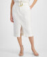 Фото #1 товара Джинсовая миди-юбка I.N.C. International Concepts Petite, созданная для Macy's