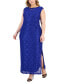 Фото #1 товара Plus Size Cutout-Detail Lace Maxi Dress