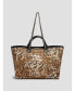 Фото #1 товара Women's Leopard Canvas Beach Tote