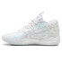 Фото #3 товара Puma Mb.03 Iridescent Basketball Mens White Sneakers Athletic Shoes 37990401