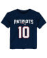 ფოტო #2 პროდუქტის Toddler Boys and Girls Mac Jones Navy New England Patriots Mainliner Player Name and Number T-shirt