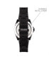 ფოტო #3 პროდუქტის Connected Men's Hybrid Smartwatch Fitness Tracker: Black Case with Black Acrylic Strap 42mm