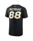 Фото #3 товара Men's David Pastrnak Black Boston Bruins Authentic Pro Prime Name and Number T-shirt