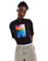 Calvin Klein Jeans Pride unisex boxy crop t-shirt in black