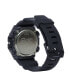ფოტო #3 პროდუქტის Men's Two Hand Quartz Black Resin Bluetooth Watch, 46.0mm GAB001-1A