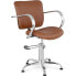 Фото #2 товара Fotel krzesło fryzjerskie barberskie kosmetyczne London Brown brązowe
