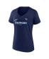 Women's Navy Tennessee Titans Shine Time V-Neck T-shirt