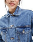 Фото #2 товара Cotton On oversized denim jacket in vintage wash blue