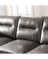 Фото #15 товара Ava 84" Mid-Century Modern Leather Sofa