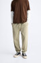 Faded cotton - linen trousers