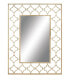 Glam Metal Wall Mirror, 50" x 38"
