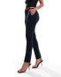 Mango slim tailored trousers in navy