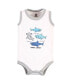 ფოტო #6 პროდუქტის Baby Boys Cotton Sleeveless Bodysuits, Shark Patrol, 5-Pack