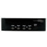 StarTech.com 4 Port DVI VGA Dual Monitor KVM Switch USB with Audio & USB 2.0 Hub - 1920 x 1200 pixels - 18 W - Black