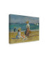 Фото #2 товара Pierre Auguste Renoir 'Figures On The Beach' Canvas Art - 47" x 35"