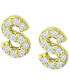 Cubic Zirconia Initial Stud Earrings, Created for Macy's