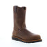 Фото #2 товара Silverado Boots 7707 Mens Brown Leather Slip On Work Boots