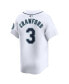 Фото #3 товара Men's J.P. Crawford White Seattle Mariners Home Limited Player Jersey