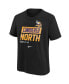 Big Boys Black Minnesota Vikings 2022 NFC North Division Champions Locker Room Trophy Collection T-shirt