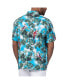 Men's Light Blue Kyle Larson Jungle Parrot Party Button-Up Shirt