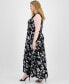 Фото #3 товара Plus Size Floral Smocked-Bodice Maxi Dress