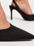 Glamorous Wide Fit – Absatzschuhe in Schwarz mit Fersenriemen, weite Passform