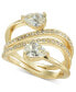 Gold-Tone Pavé & Pear-Shape Crystal Wrap Ring, Created for Macy's