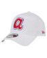 ფოტო #1 პროდუქტის Men's White Atlanta Braves TC A-Frame 9FORTY Adjustable Hat