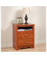 Фото #6 товара Monterey Tall 2-Drawer Nightstand with Open Shelf