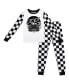 ფოტო #1 პროდუქტის Little Boys The Youth Long Sleeve Pajama Set With Checkerboard Design