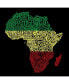 Countries in Africa Men's Raglan Word Art T-shirt