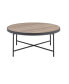 Bage Coffee Table in Weathered Gray Oak & Metal