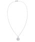 ფოტო #2 პროდუქტის Diamond 1/4 ct. t.w. Circle Pendant Necklace in Sterling Silver