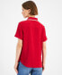 ფოტო #2 პროდუქტის Women's Contrast-Collar Short-Sleeve Shirt