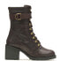 Фото #1 товара Harley-Davidson Marinda 9" Lace D84763 Womens Brown Leather Motorcycle Boots