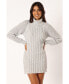Фото #1 товара Women's Kourtney Long Sleeve Mini Dress - Grey Marle